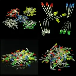 DTY 5 мм светодиодный свет отраженный Ассорти Superbright светодиодный s 5 видов цветов оптовая продажа 100 шт