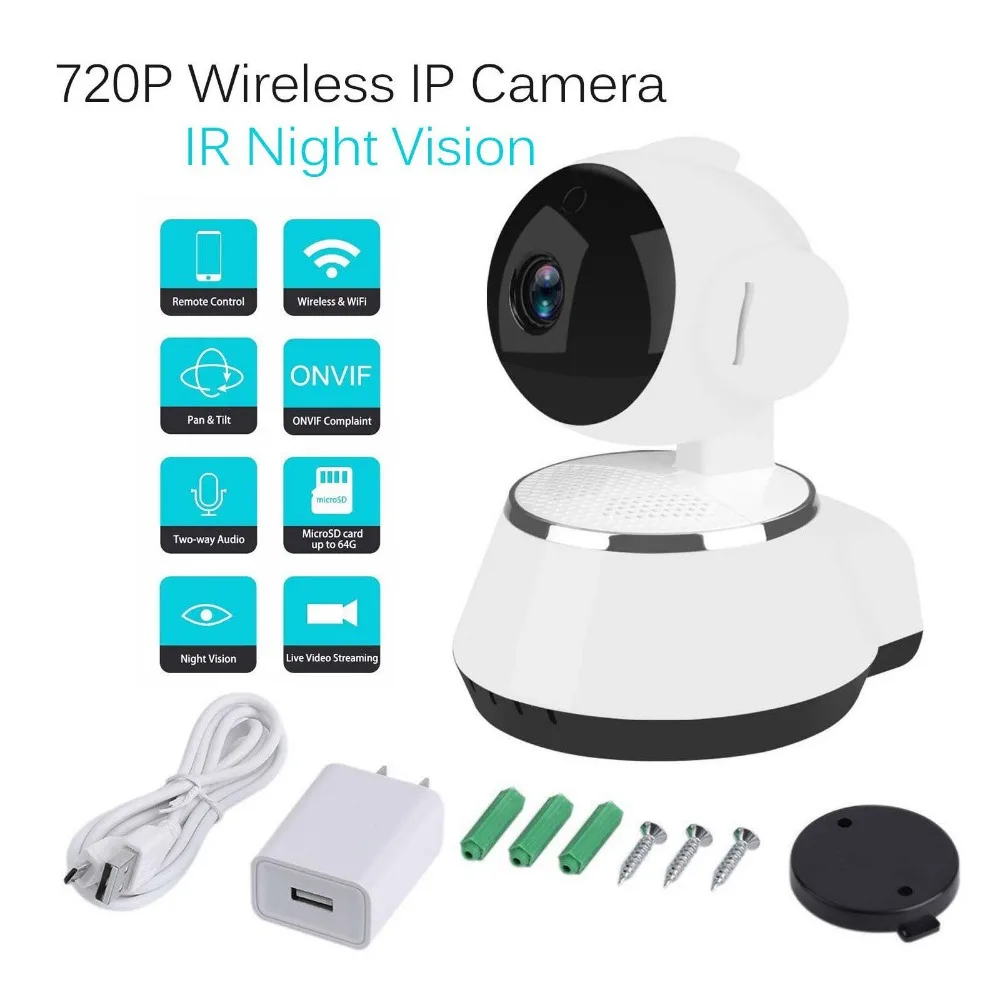 LESHP видеоняня мини IP камера 720P HD 3 6 мм Беспроводная умная WiFi детская Аудио запись