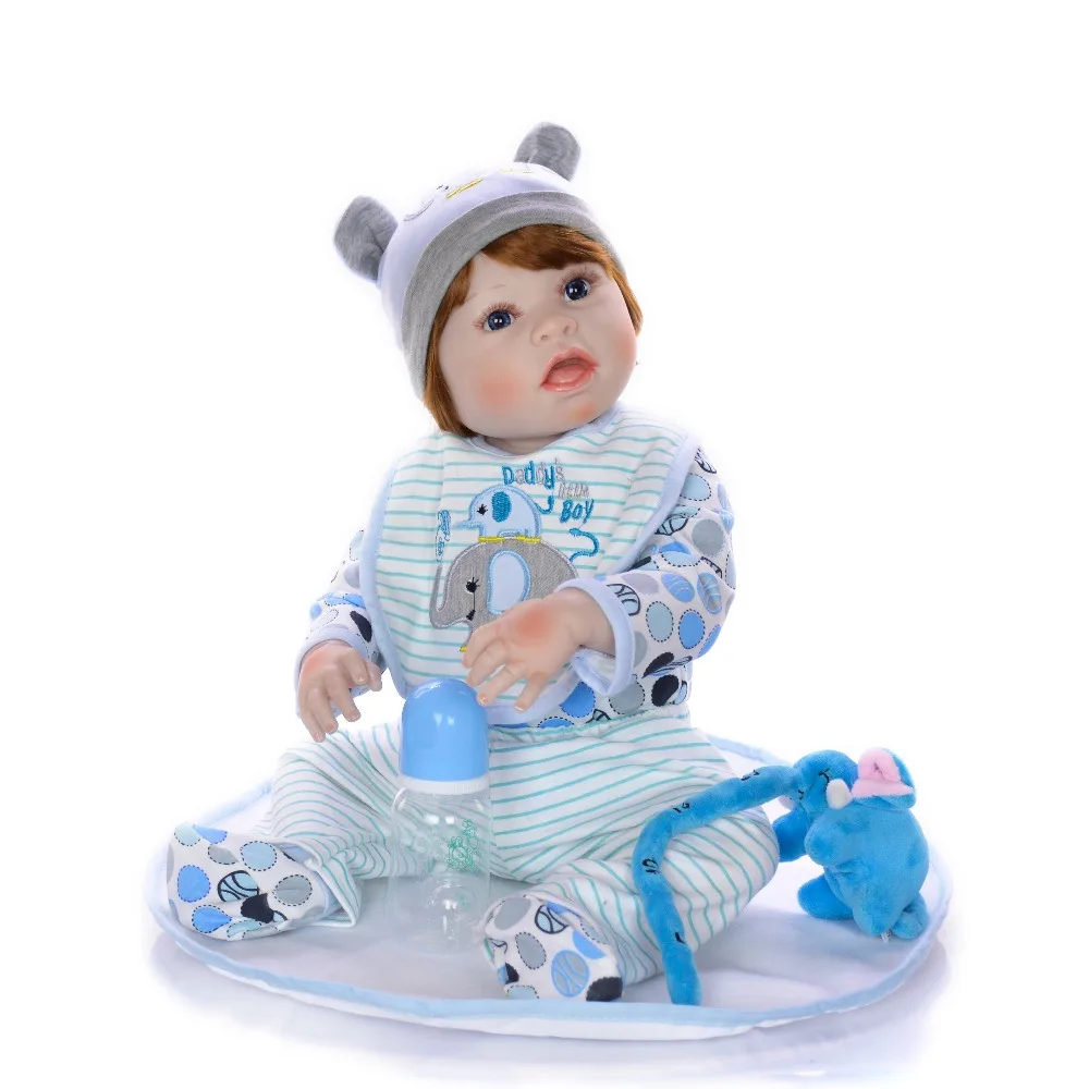

Bebes reborn corpo de silicone inteiro realista boy baby doll 22inch 55cm reborn toddler doll can bathe gift boneca reborn