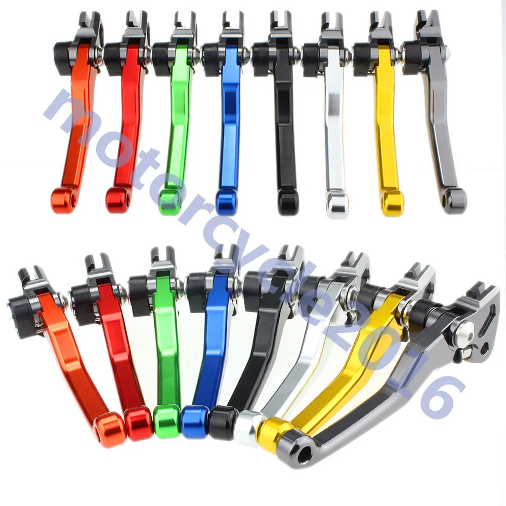 

Foldable Pivot Dirt Bike Off Road Clutch Brake Levers for Kawasaki KX250F/450F 2005-2012 T6061 Aluminum 9 Color A Pair CNC FXCNC