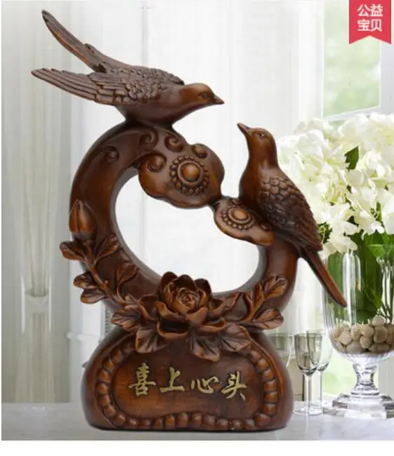 cheap Bird Living Room Wine Cabinet TV Cabinet Decoration New Chinese Home Decoration Newspaper Bird Ma Home Decoration Office Studio