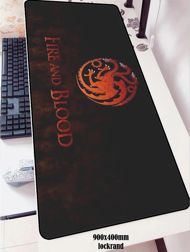 Коврик для мыши Game of Thrones 900x400 мм коврик для мыши notbook компьютерный коврик для мыши с блокировкой края игровой коврик геймерская клавиатура Коврик для мыши