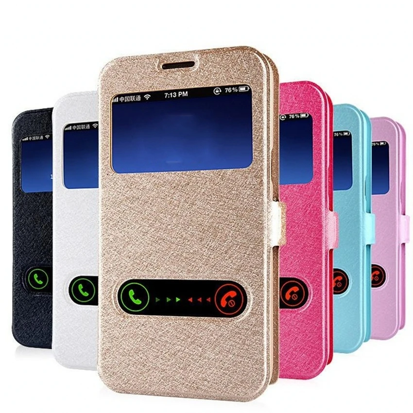 

Smart Window Flip Leather Case For Samsung Galaxy A3 A5 A7 2017 J1 J3 J5 J7 Prime 2017 2016 S9 S8 Plus S7 S6 Edge S5 Case Cover