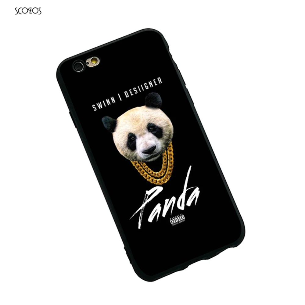 SCOZOS DESIIGNER Панда силиконовый чехол для телефона мягкий Iphone X 5 5S Se 6 S 7 8 плюс # ta197 |