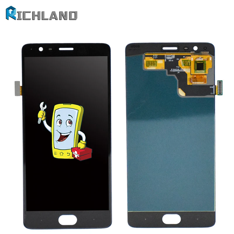 

Free Shipping For OnePlus 3 Three A3000 A3003 Touch Screen Digitizer LCD Display Assembly Replacement For One Plus Three LCD