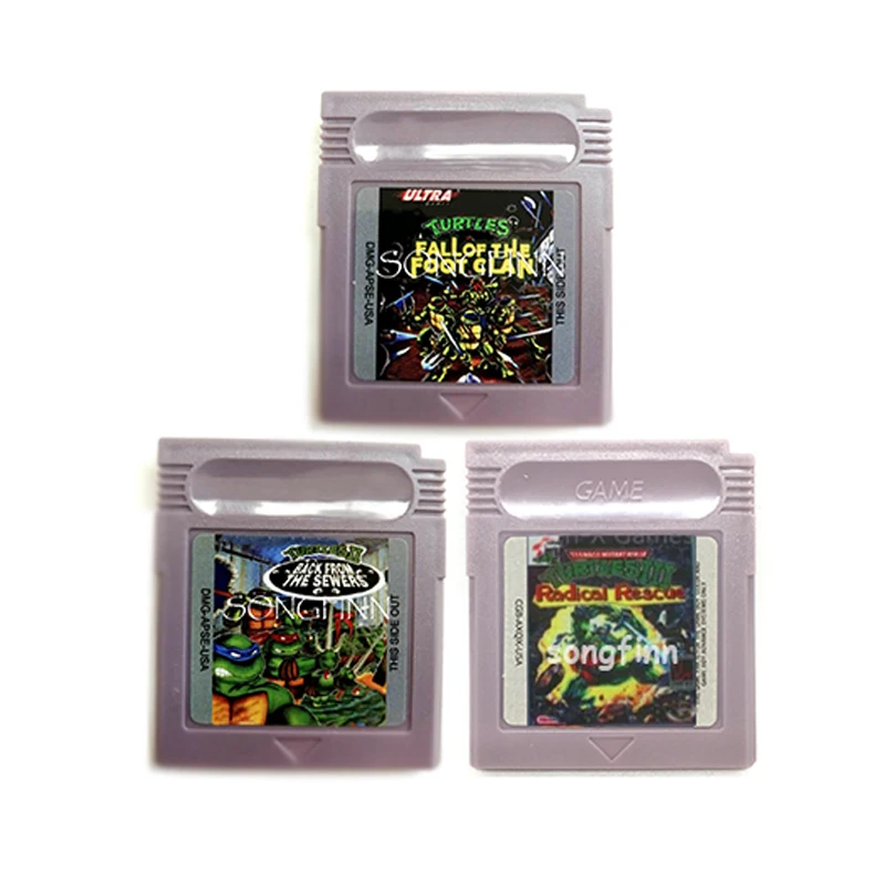 

Turtles Fall of the Foot Clan/Back from the Sewers/Radical Rescue Video Game Cartridge for 16 Bit Console Save
