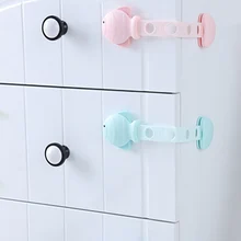 Для детей безопасность многофункциональная маленькая рыба анти-щепотка ящика Lockstitch ручная защита безопасности Детские замки для шкафов