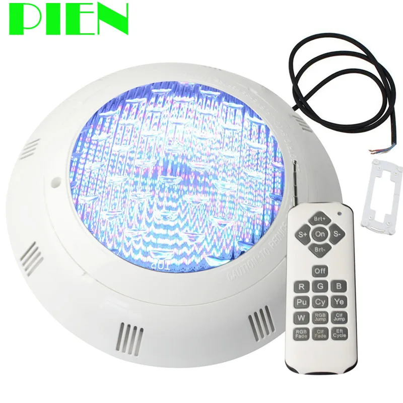 

12V Underwater lights RGB LED Pool Light Wall mounted IP68 fountain lamp 18W with Wireless 18 Key Remote Free shipping