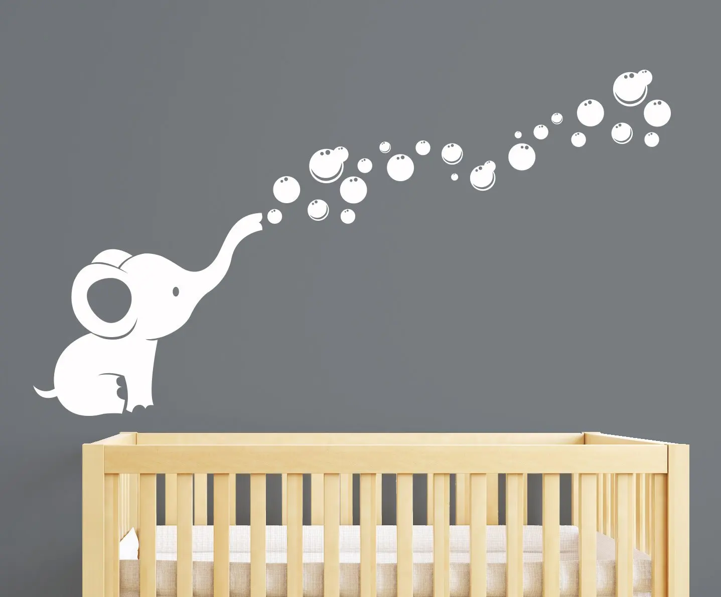 Get Elephant Nursery Sticker Bubbles Aliexpress B27 Elephant Bubbles Nursery Wall Decal Room Decor White