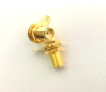 

50pcs/lot SMA Jack Female panel mount with nut and solder cup RF connector