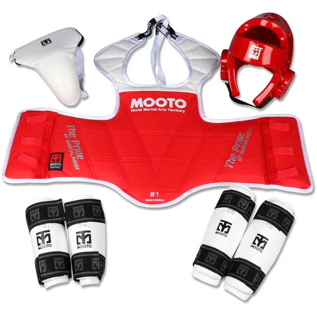 Mooto Taekwondo protectors karate groin guards chest guard arm leg