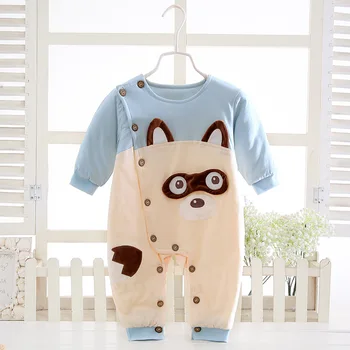 

FEERIJT Baby Clothing 2019 Cotton Romper Newborn Baby Boys Jumpsuit Warm Cartoon Suits Spring Soft Clothing for Infant One-piece