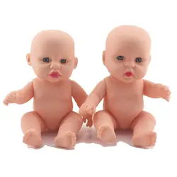 Jimusuhutu Handplay Reborn Baby Doll 18 см всего тела виниловые Новорожденные куклы одевание забавная кукла 3D глаза кукла классическая игрушка для девочки