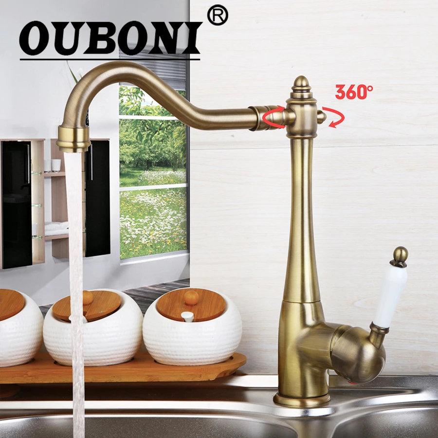 montado cozinha quente e fria torneiras misturadoras