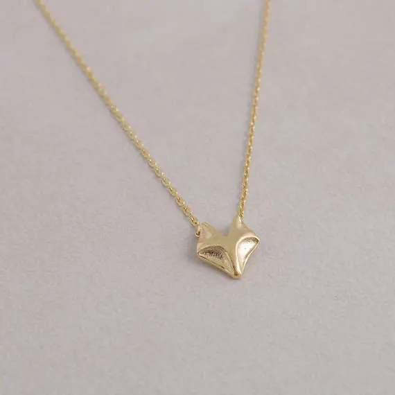 Fox Necklace in Gold