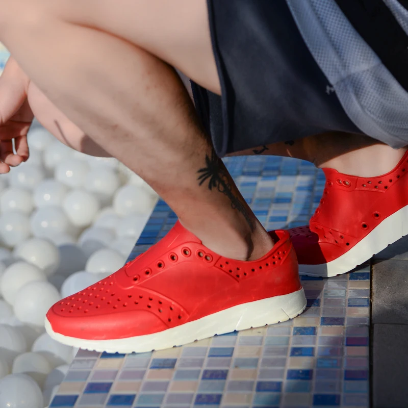

2019 Women Summer Outdoor Breathable Hollow-Out Sport Shoes Beach Sandal Shoes Swimming River Garden Clogs Chunky Shoes
