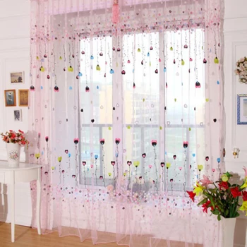 

Drape Panel Sheer Scarfs Romatic Balloon Tulle Voile Door Window Curtains Valances Window Scarfs For Living Room