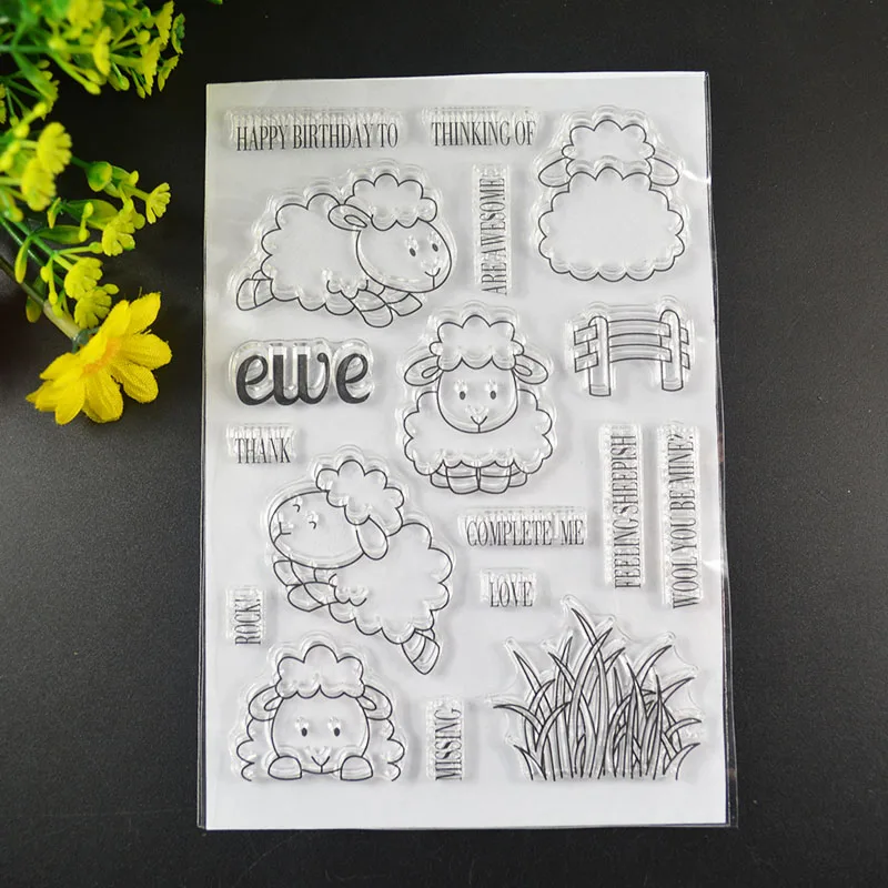 Ewe прозрачные штампы/силиконовые уплотнения для DIY скрапбукинга