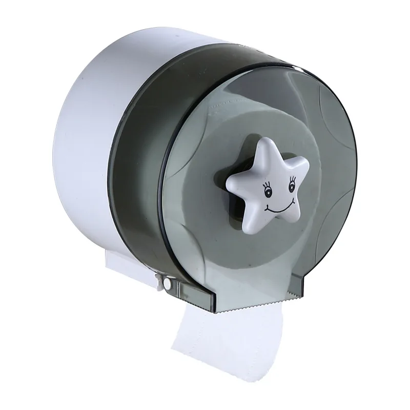 

Plastic Star Pattern Toilet Paper Holder Kitchen Roll Toilet Paper Holder With Shelf Sticky Waterproof Tissue Box