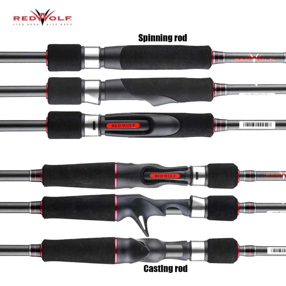 RedWolf TAV 1 98 м 2 13 44 3 наконечника Удочка приманка спиннинг литье стержень карбоновый