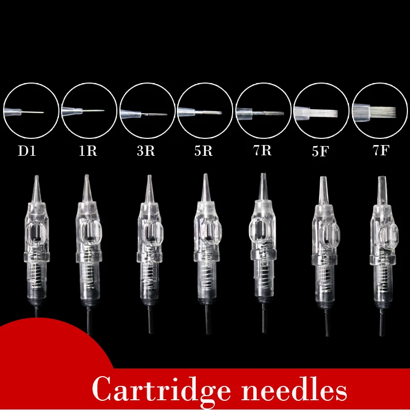 Иглы для татуировки 10 шт. RL иглы Одноразовые стерилизованные татуировки перманентный макияж ручка машина плоские иглы Советы поставка для бровей