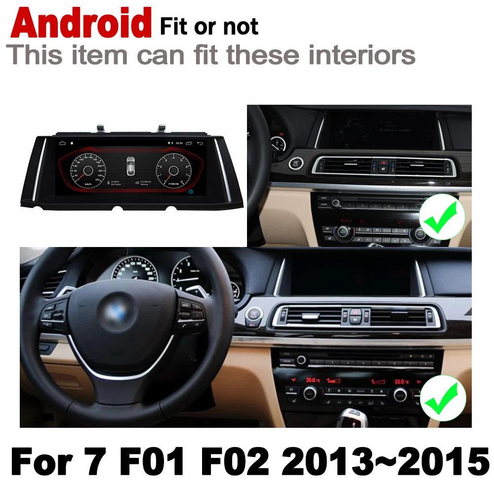 Best 10.25" HD Screen Stereo Android 7.0 up Car GPS Navi Map For BMW 7 Series F01 F02 2013~2015 NBT Original Style Multimedia Player 1