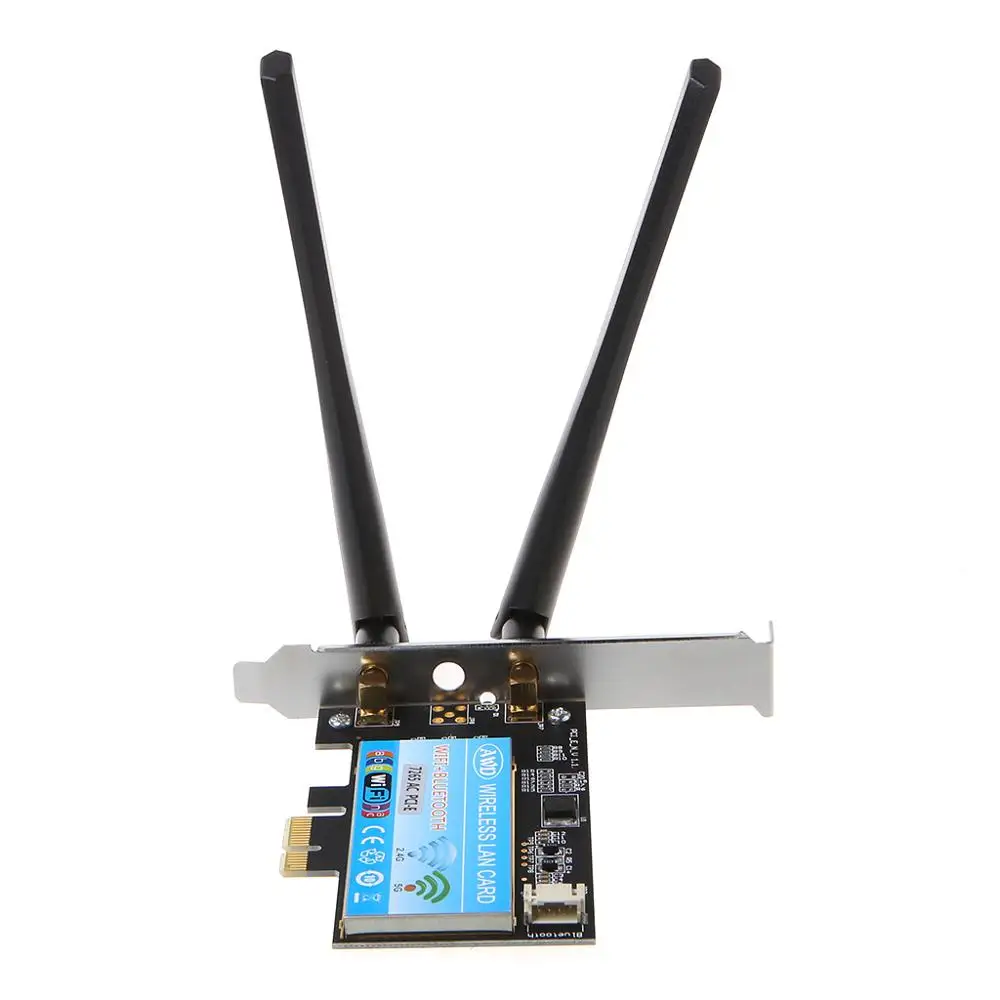 Двухдиапазонная Беспроводная сетевая мини карта 2 4 с поддержкой Bluetooth и Wi Fi для