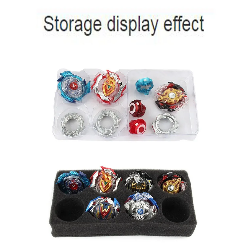 New Beyblade Burst Bey Blade Toy Metal Funsion Bayblade Set Storage Box With Handle Launcher Plastic Box Toys For Children AAA