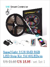 SuperNight 5050 SMD Холодный белый Светодиодные ленты света 5 M 60 светодиодный s/m Водонепроницаемый IP65 Декор для дома, магазина гибкие Светодиодная