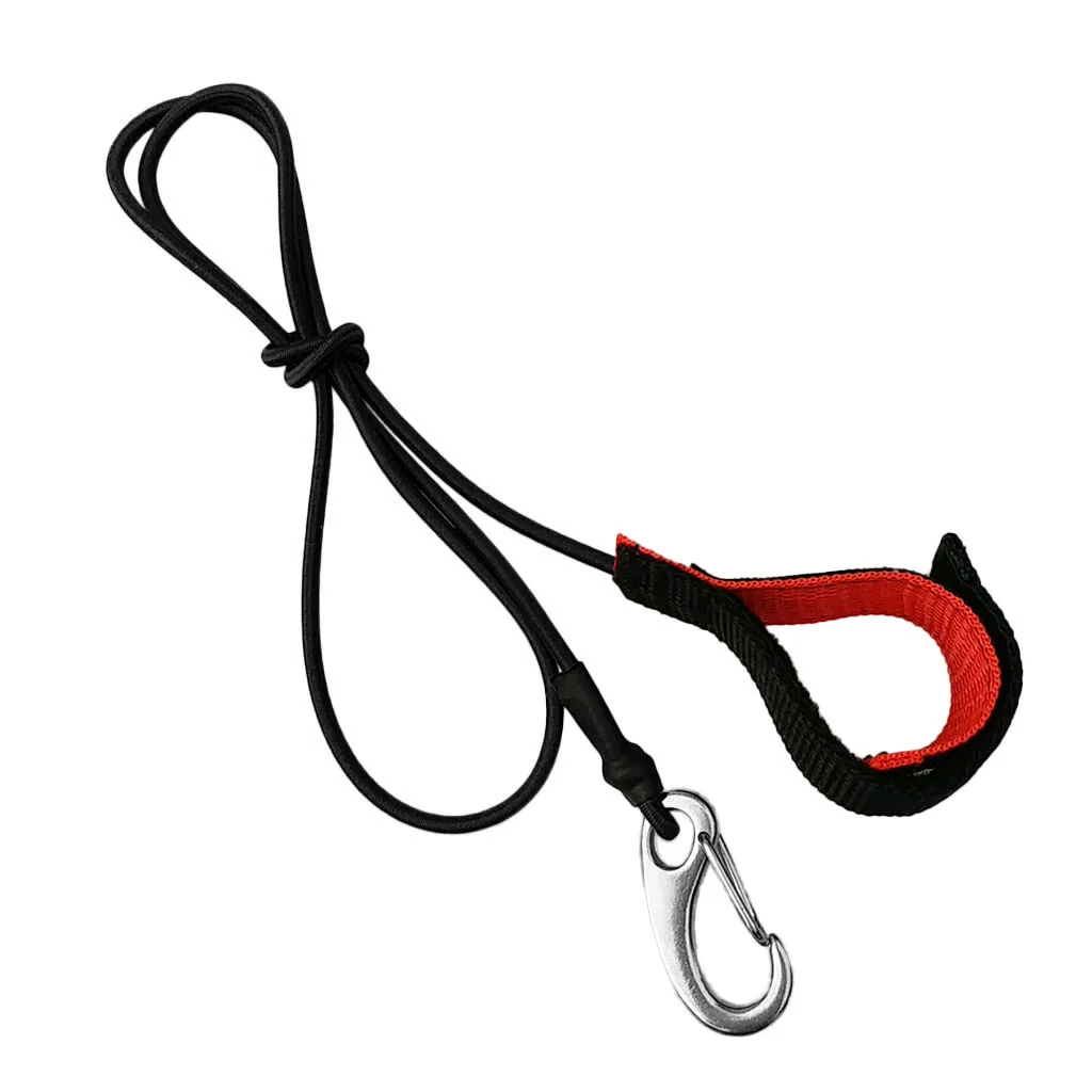 Kayak Canoe SUP Paddle Leash Surfboard Rope Safety Tether Rowing Boat Fishing Rod Holder Lanyard Carabiner Hook Paddle Board