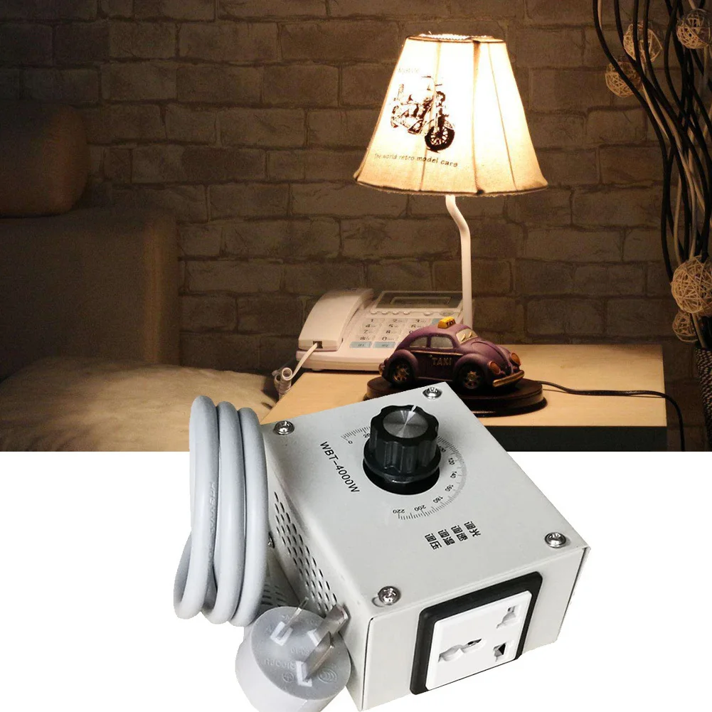 

Newest Arrival 4000W AC 220V Variable Voltage Controller For Fan Speed Motor Temperature Dimmer