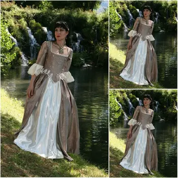 

2016 NEW Freeship 19 Century Vintage Costumes Victorian Dress Civil War Gown Ball Renaissance Dress Cosplay dresses US4-36 C-219
