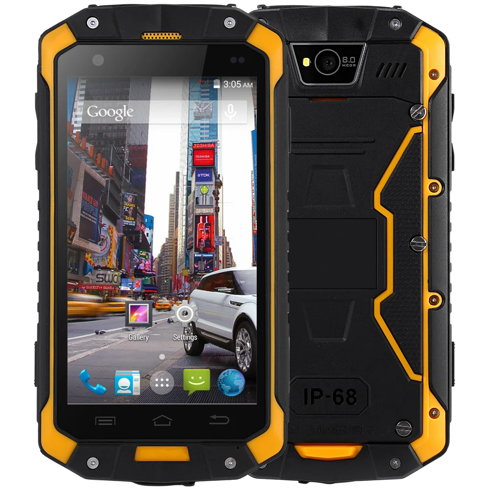 Guophone V9 4 5 IP68 Waterproof 4000mAh 8MP Dual Core Dual Cams Dustproof MT6572 512MB RAM
