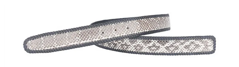 FAJARINA, высокое качество, натуральная змеиная кожа, кожаные ремни для мужчин, тканые линии, ремни, ремень, 3 цвета на выбор, без пряжки, N17FJ340