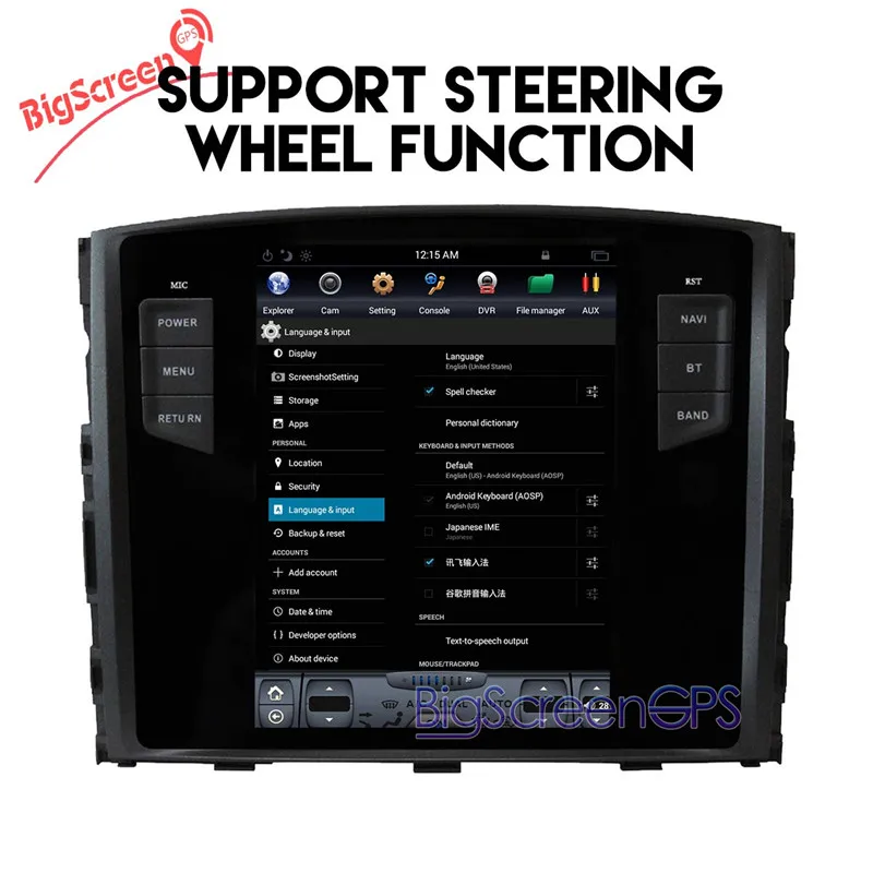 Perfect 10.4 Inch Tesla style Android 7.1 Car Radio GPS Navi For Mitsubishi Pajero V97 V93 Shogun Montero 2006+ Unit Stereo Satnav 64GB 6