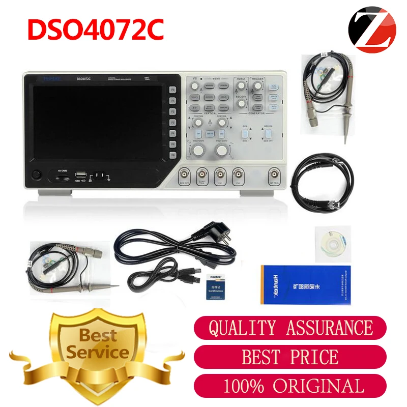 Hantek DSO4072C 2 Channels Digital PC USB Oscilloscope DSO4072C 1