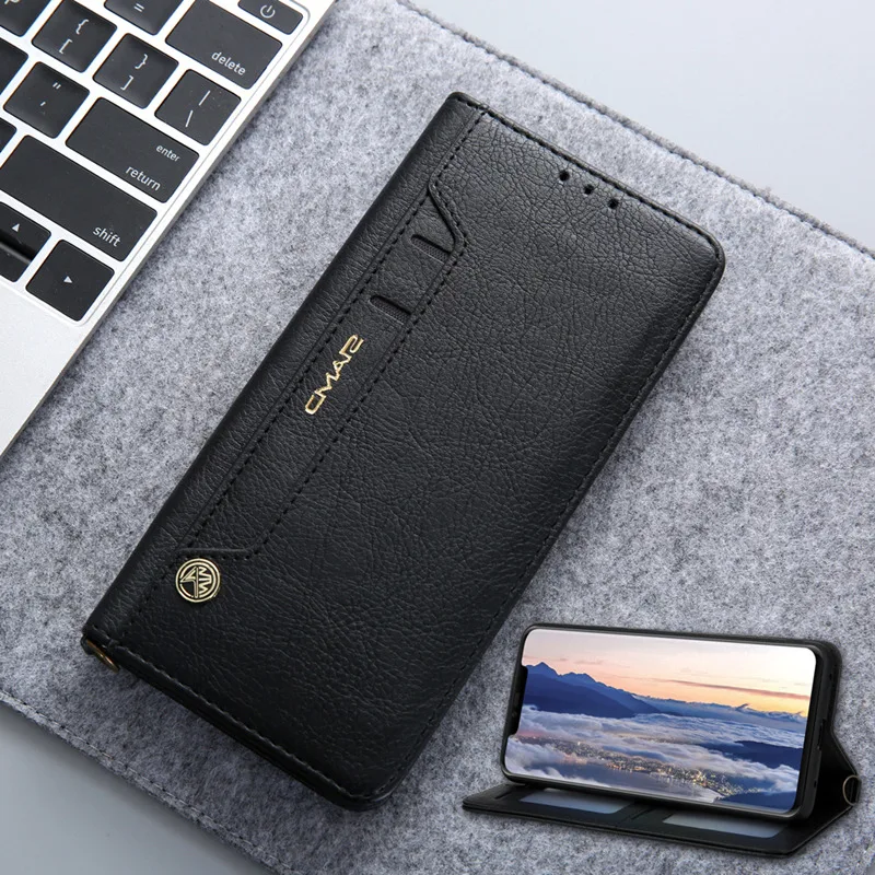 

Luxury PU Wallet Flip Case For Huawei Mate 20 Pro Case Leather Magnetic With Stand Retro Silicone TPU Cover For Huawei Mate20