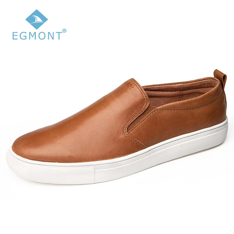 

Egmont EG-86 Brown Spring Summer Boat Shoes Mens Casual Shoes Loafers Genuine Leather Handmade Comfortable Breathable