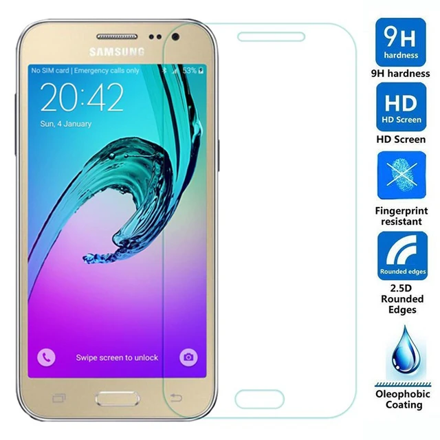 

ShuiCaoRen For Samsung GALAXY J2 Tempered Glass 9H Protective Film Explosion-proof LCD Screen Protector For J200 J200F J200H