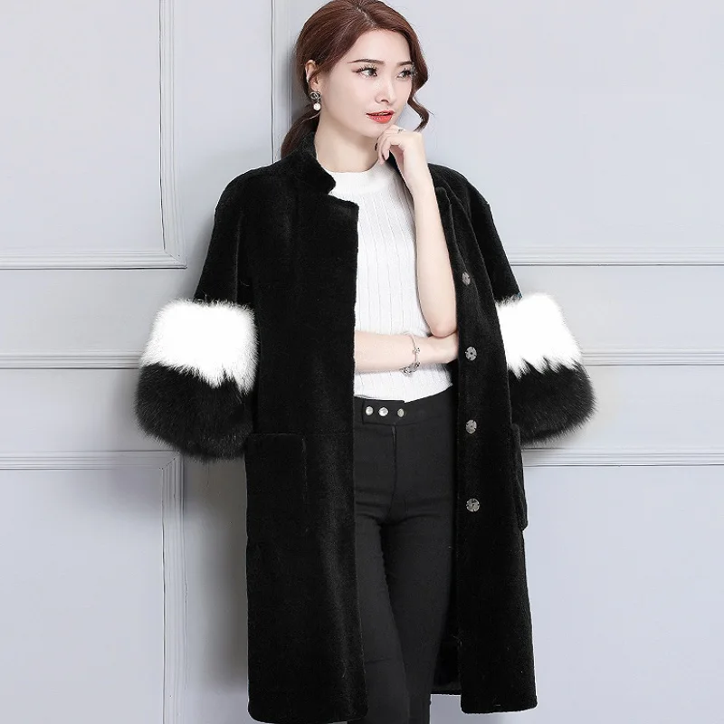 

winter women's jacket High imitation fur overcoats women's outerwear maternity winter clothing pregnancy jacket warm clothing