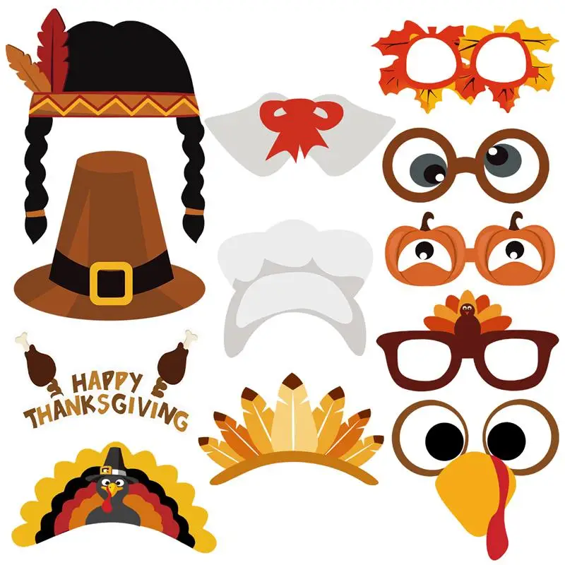 bestoyard 38pcs creative diy thanksgiving party photo booth props bestoyard 38pcs creative diy thanksgiving party photo booth props pose sign kit for party decoration in photobooth props from home garden on