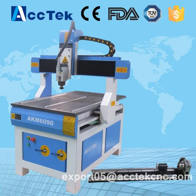 

AKM6090 Acctek mini desktop wood portable cnc router machine with cost-effective