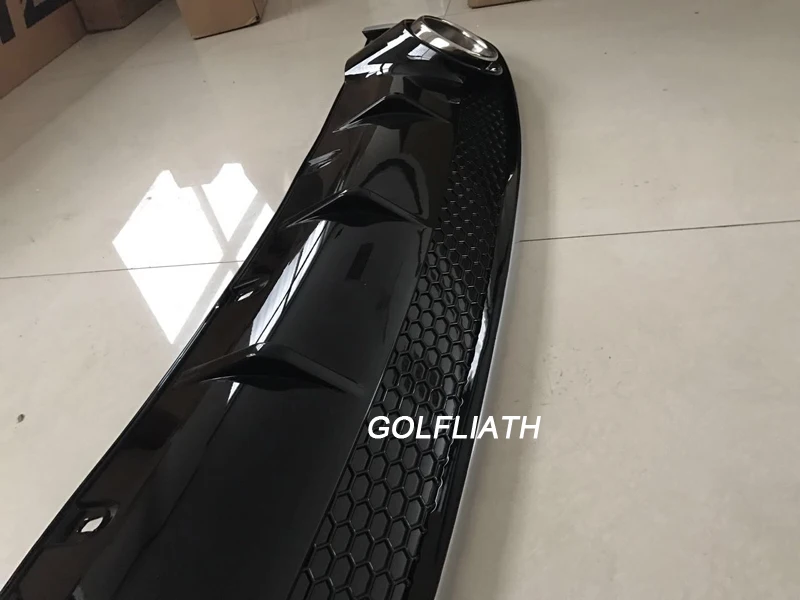 GOLFLIATH A4 B8 RS4 стиль авто автомобиль PP+ рассеиватель задней губы из нержавеющей стали задний бампер подходит для Audi A4 B8 2013