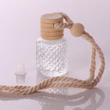 Авто пустая бутылка для парфюма кулон эфирное масло в дополнение к запаху висящая пустая стеклянная бутылка для автомобильного зеркала заднего вида Perfum