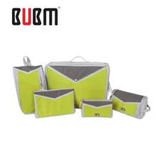 BUBM пять частей траваль сумка туалетно-косметические принадлежности Макияж сумка Одежда Противоударная сумка цифровая Противоударная сумка большой емкости зеленый водонепроницаемый