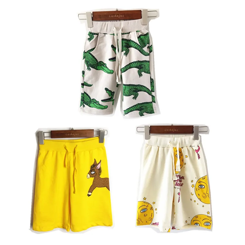 

BOBOZONE Crocodile shorts Moon shorts Donkey shorts for kids boys shorts