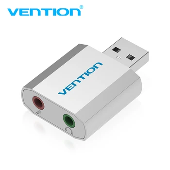 

Vention Mini External USB Sound Card USB To 3.5mm headphone Adapter Audio Card For Mic Speaker Laptop PS4 Computer SoundCard hot