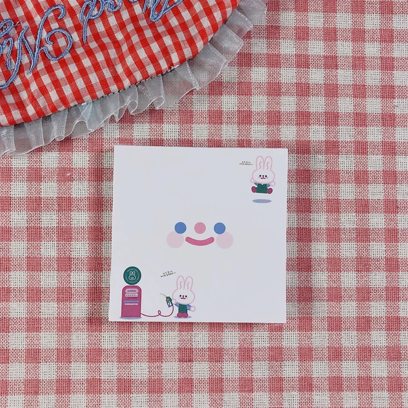 80 Sheets Kawaii Cloud Smile Face Series Memo Pad Paper Sticky Notes Cute Notepad Korean Stationery School Supply Kids Gift
