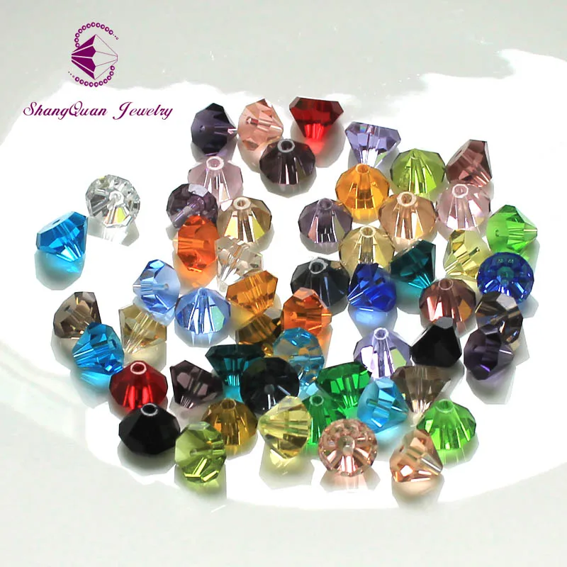 Полудвухконусные Австрийские хрустальные бусины высшего качества AAA