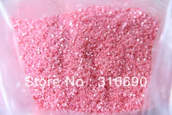 

Free Shipping pink round Nail Glitter Powder/Glitter Dust/shining glitter powder for Nail Art/DIY decoration 50g/bag